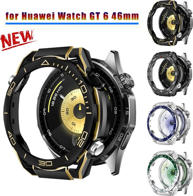 OAKCHARM Schutzhülle für Huawei Uhr GT6 46mm, Schwarz, Unisex - Bild 1