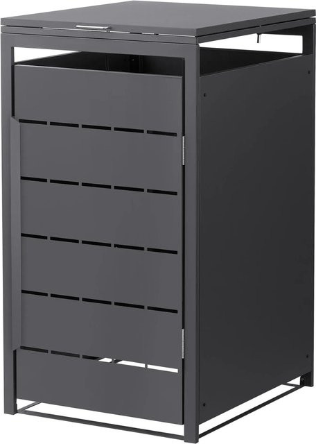 Mülltonnenbox ML-Design aus Stahl in Anthrazit für 240 Liter, B/T/H: 68 x 80 x 120 cm - Bild 2