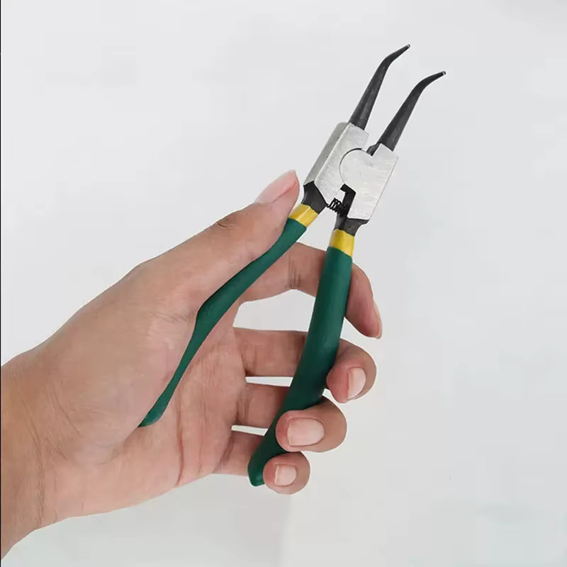 AXE SHAN Sprengringzangen Set mit geraden und gebogenen Backen für Innen- und Außensicherungsringe in Multicolor - Bild 5