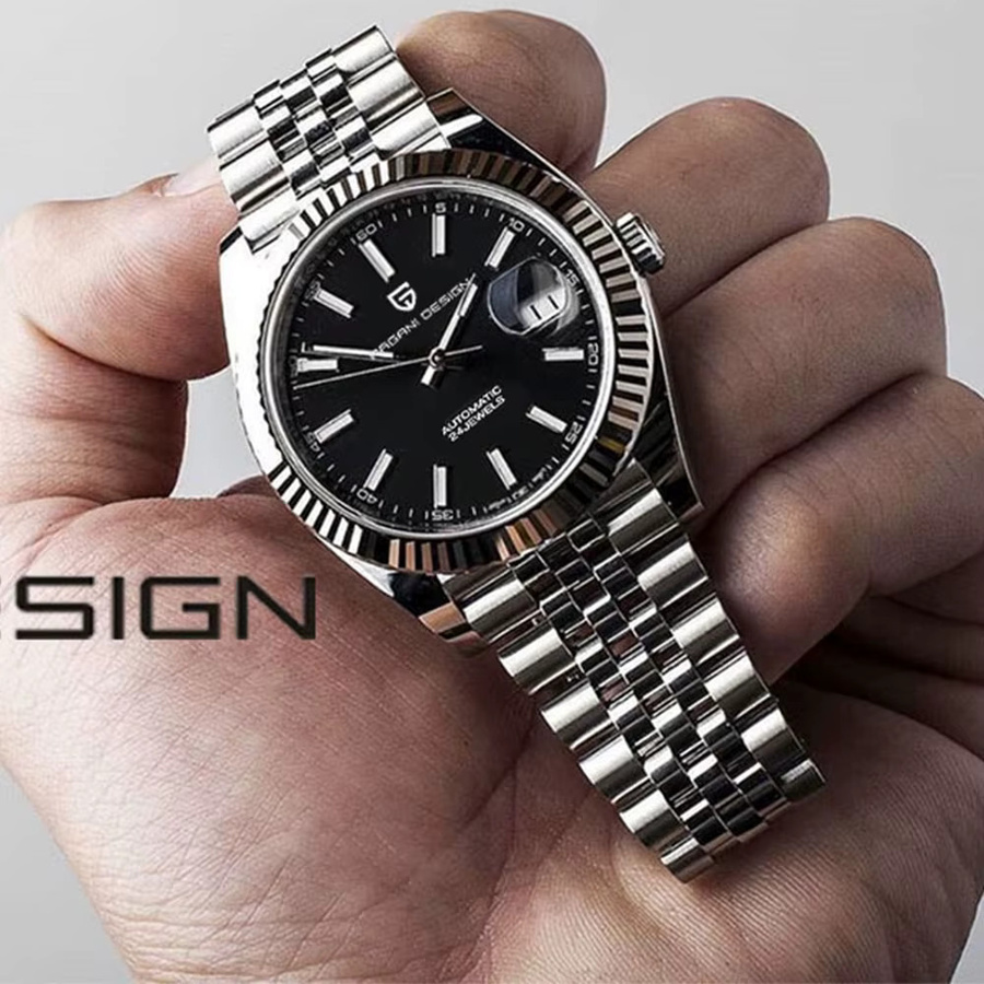 PAGANI DESIGN Automatik-Armbanduhr Edelstahl, Grün, Herren - Bild 5