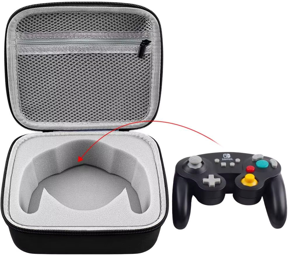 Paiyule Hartschalen-Aufbewahrungstasche in Schwarz für PowerA und PDP Gamecube-Controller sowie Nintendo Switch Wired/Wireless Gamepads - Bild 3