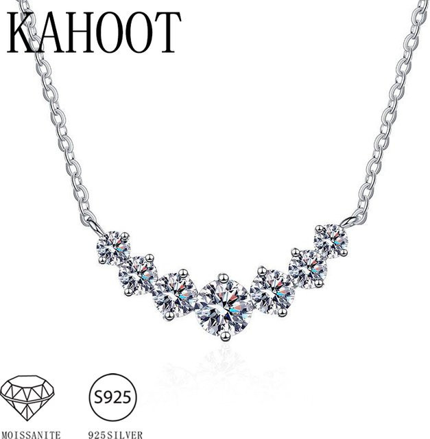 KAHOOT Halskette 925 Silber, Moissanit, Unisex - Bild 1