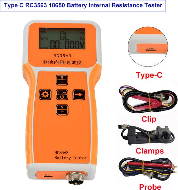 Aideepen Rc3563 18650 Batterietester zur Messung des Innenwiderstands für Lithium-Ionen und Lithium-Eisenphosphat-Batterien - Bild 1