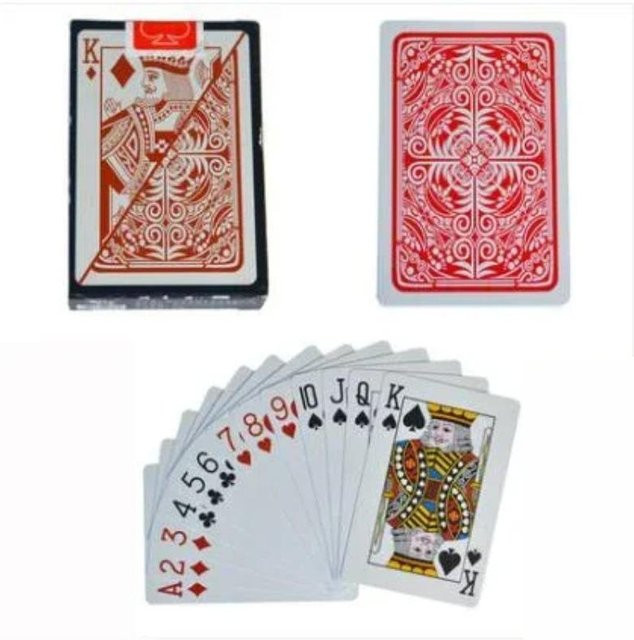 Binchi Keji Travel Spielkarten, Poker Karten, Kunststoff, Pink - Bild 1