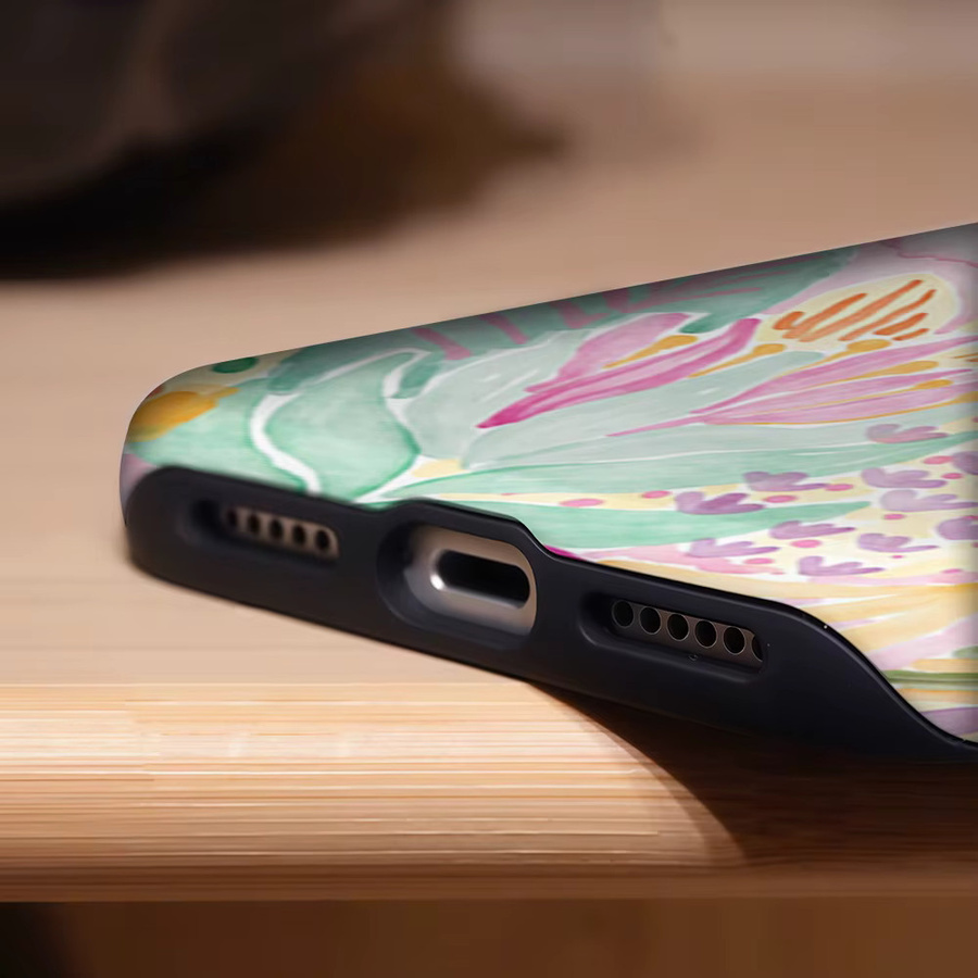 Potdemiel Floral Breeze Handyhülle für iPhone 17 16 15 14 13 Pro Max Plus, robuste doppelschichtige magnetische Hülle, Multicolour - Bild 5
