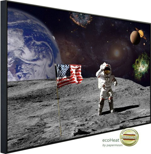 papermoon Infrarotheizung EcoHeat Mond in Bunt mit Matt-Effekt, App-Steuerung und Überhitzungsschutz, B/H/T: 60 x 50 x 50 cm - Bild 1