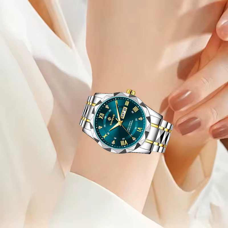 BANGWEI Armbanduhr Quarz, Edelstahl, Diamant, Damen, Silber - Bild 5