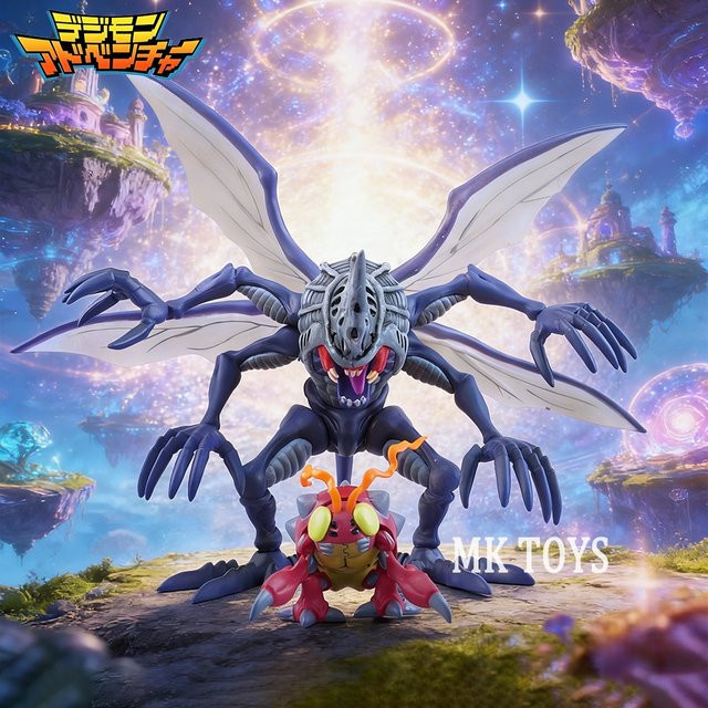Bandai Digimon Adventure Kabuterimon und Tentomon, Actionfigur, PVC - Bild 1