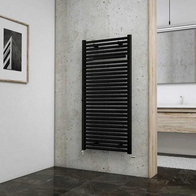 Schulte Design-Heizkörper Miami Anthrazit mit Anschluss von unten 894 W - Bild 1