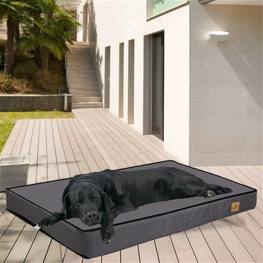 Orthopädisches Hundebett von BORWART mit wasserdichter Matratze und abnehmbarem, waschbarem Bezug für drinnen und draußen - Bild 2