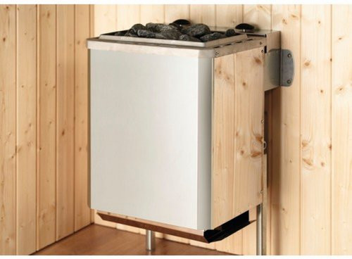 Weka Saunaofen Kompakt elektrisch mit integrierter Steuerung, 5,4 kW, silberfarben, B/T/H: 38,0 x 38,0 x 66,4 cm - Bild 1