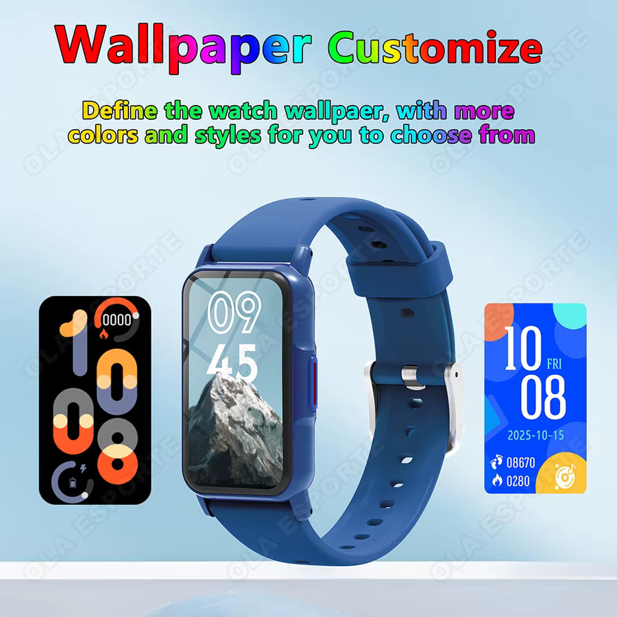 Ola Esporte Smartwatch Pink mit Herzfrequenzmessung, Schlafüberwachung und Anruf-Erinnerung, wasserdichtes Fitness-Armband - Bild 3