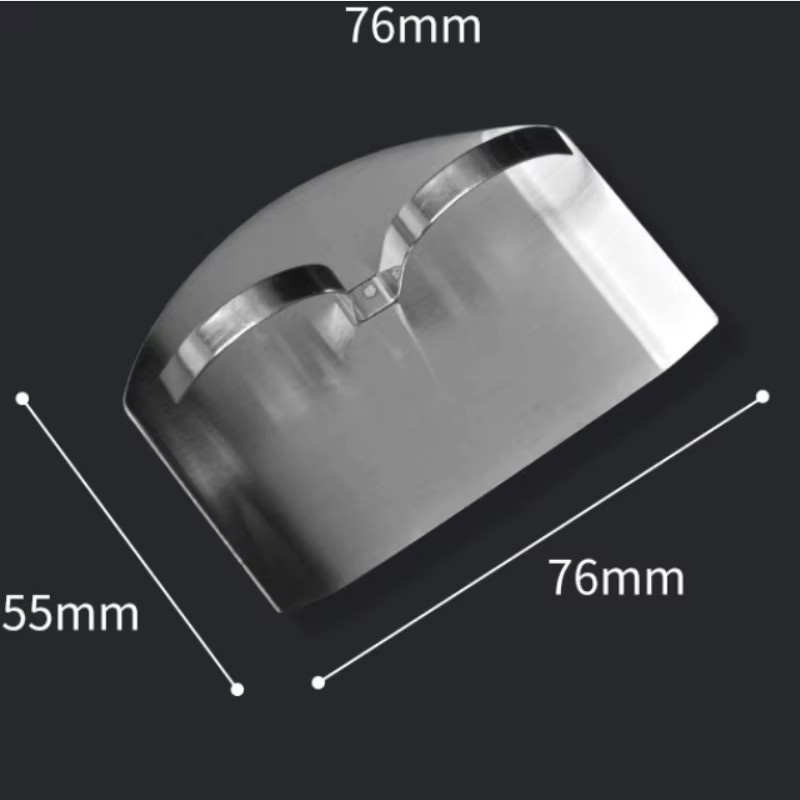 Edelstahl Fingerschutz in Silber für die Küche als Handschutz beim Schneiden mit dem Kochmesser - Bild 3