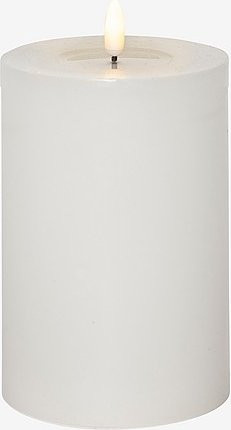 Star Trading Blocklicht Flamme Flow Big LED-Stabkerze in Weiß, Höhe: 17,5 cm - Bild 1