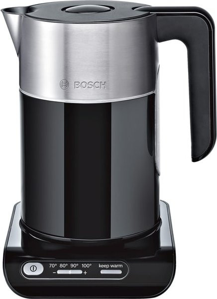 Bosch Wasserkocher TWK8613P aus Glas in Schwarz mit Keep-Warm-Funktion und Abschaltautomatik - Bild 1