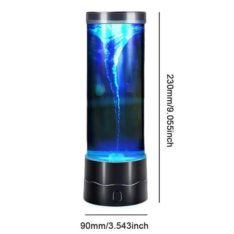 FRST LED Tornado Nachtlicht USB Mehrfarbige RGB Atmosphärenlampe Schwarz - Bild 2