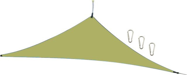 TOMTOP JMS Sonnenschutz-Segeldach Rain Fly aus UV-beständigem und wasserdichtem 210T Polyester, dreieckig, Armee Grün, Breite: 304,8 cm - Bild 1