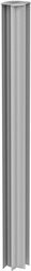 BIOHORT Pflanzbeet Eckprofil mit Rankgitter und Sichtschutz, Farbe: Silber-Metallic Grau, B/T/H: 7,2 x 7,2 x 91 cm - Bild 1