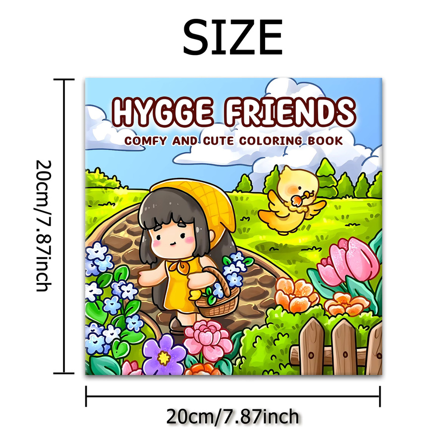 HYGGE FRIENDS Malbuch für Erwachsene mit einfachen Mustern in Multicolor - Bild 2