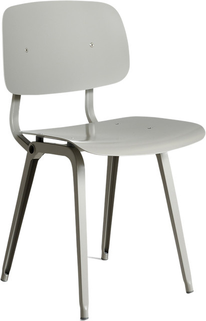 HAY Revolt Stuhl in Beige aus Stahlblech und ABS-Material im minimalistischen Design - Bild 1