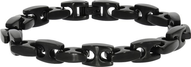 Zeeme Armband Edelstahl, matt glanz, schwarz, 23,5 cm, Unisex - Bild 1