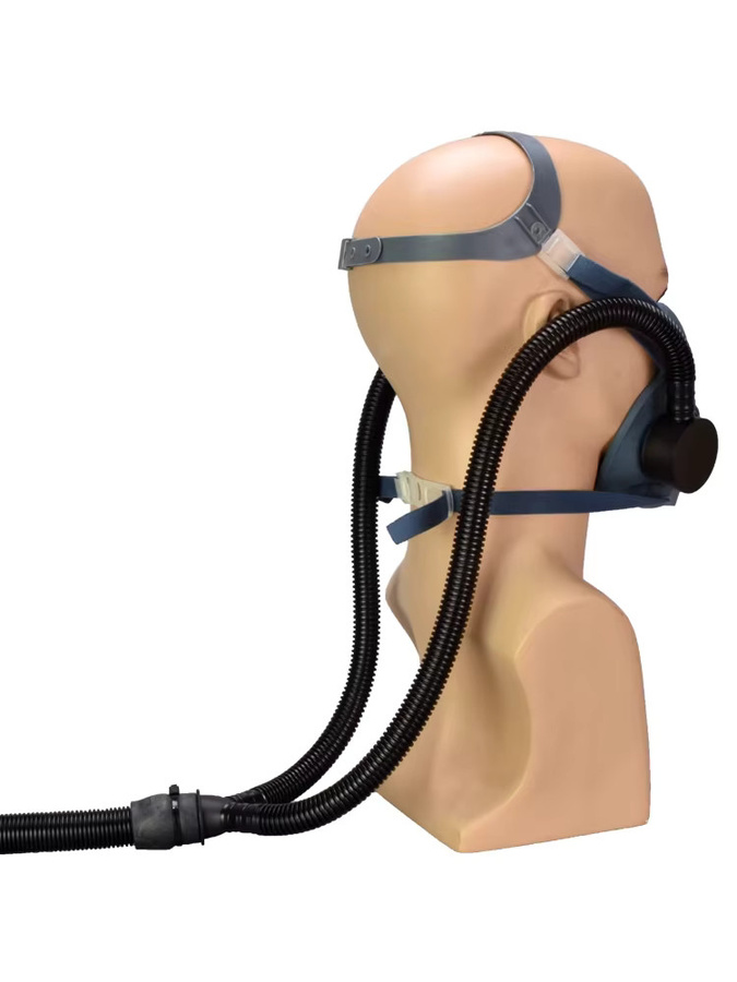 ELESESAFE Atemschlauch Y-Typ 40 mm Verbindungsadapter für 6200 7502 6800 Filterkanister in Schwarz - Bild 2
