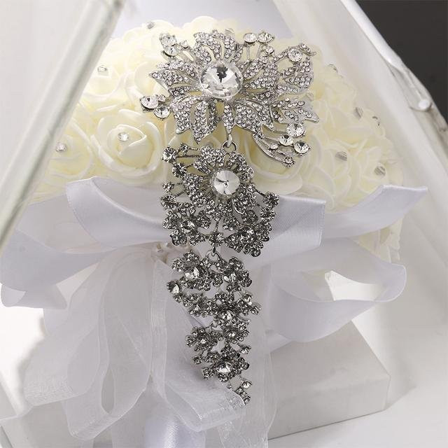 YIRAN Jewelry Brosche, Kristall Strass, grau, Damen - Bild 1