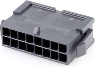 Molex Buchsengehäuse-Kabel 16-polig in Schwarz und Grau mit 3mm Rastermaß - Bild 1