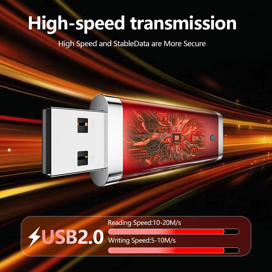 JASTER Mini USB 2.0 Flash-Laufwerk mit 64GB Speicherstick in Rot, Schwarz oder Grün - Bild 2
