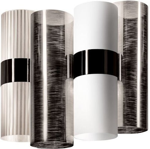 Slamp La Lollo Applique Wandleuchte in Zinn und Weiß aus Technopolymer - Bild 1