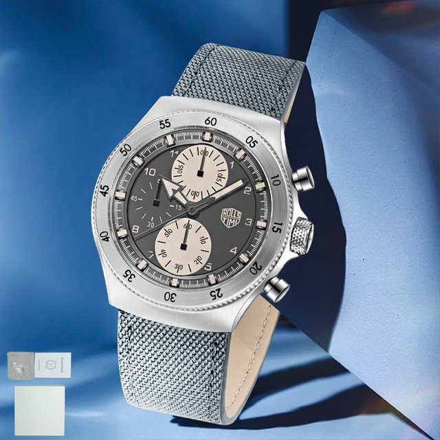 RollsTimi Chronograph, Quarz, Edelstahl, Saphirglas, Herren - Bild 1