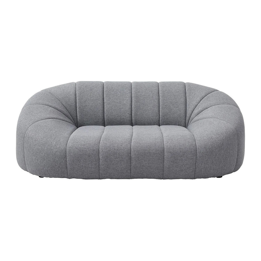 Paruima Tier-Schlafplatz Sofa aus meliertem Stoff in Grau, Breite: 98 cm - Bild 2