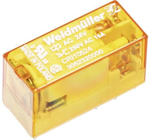 Weidmüller CRI20730 Miniatur-Industrierelais mit 230 V/AC Nennspannung, 8A Schaltstrom und 2 Wechsler, 10er Packung - Bild 1