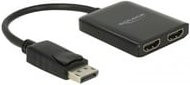 Delock DisplayPort 1.4 auf 2x HDMI MST Splitter für Video und Audio, Schwarz - Bild 1