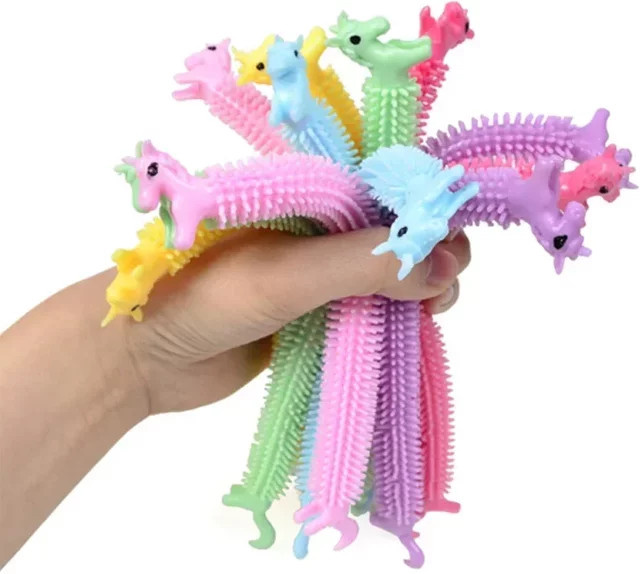 Small fire child Einhorn Pull Wurm Nudel Zappeln Spielzeug, 3-teiliges Set - Bild 1