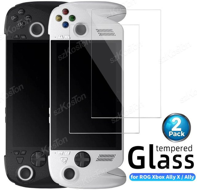 Gehärteter Displayschutz aus Glas für ASUS ROG Ally X und ROG Ally 2025, transparent, kratzfestes Gaming-Zubehör - Bild 1