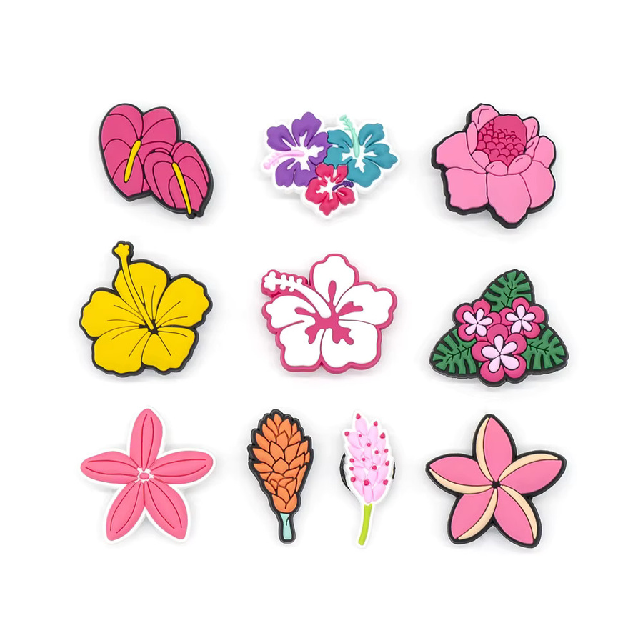 Schuhanhänger Ingwer-Blumen, rosa, Damen und Mädchen - Bild 2