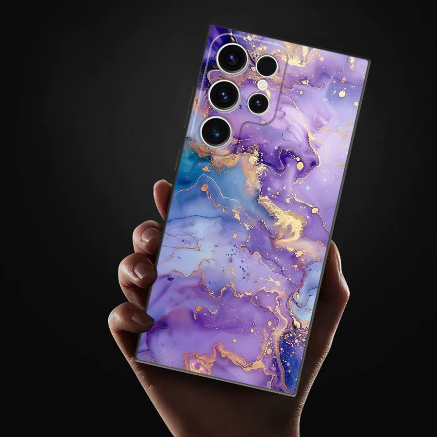 Handyhülle mit Marmormuster für Samsung Galaxy S24 S25 S23 S22 S21 S20 Ultra und FE Modelle - Bild 3