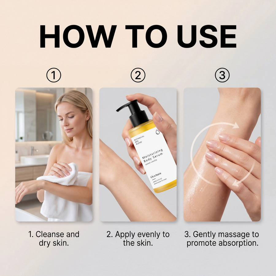 OceAura Körperserum Vanille, 100 ml, mit Propolis, Unisex - Bild 3