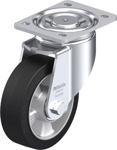 Blickle Lenkrolle LH-ALEV 150K in Schwarz und Silber, Rad-Durchmesser: 150 mm, Tragfähigkeit: 400 kg - Bild 1