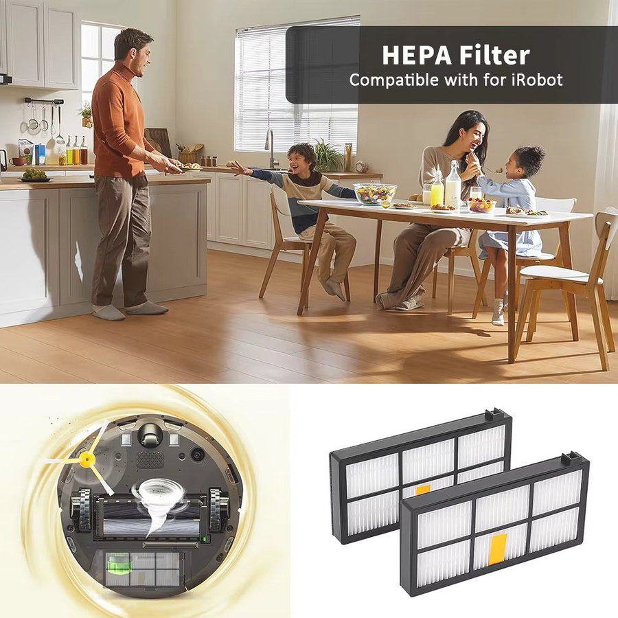 iRobot Roomba Filterzubehör Hepa-Ersatzteile für 800 900 Serie 860 865 866 870 880 890 960 980 990 in Weiß - Bild 2