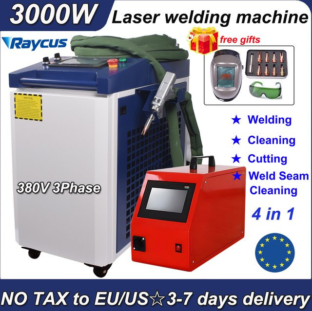 Raycus 4 in 1 Faserlaserschweißgerät und Laserreinigungsmaschine mit 3000 W für Metall - Bild 1