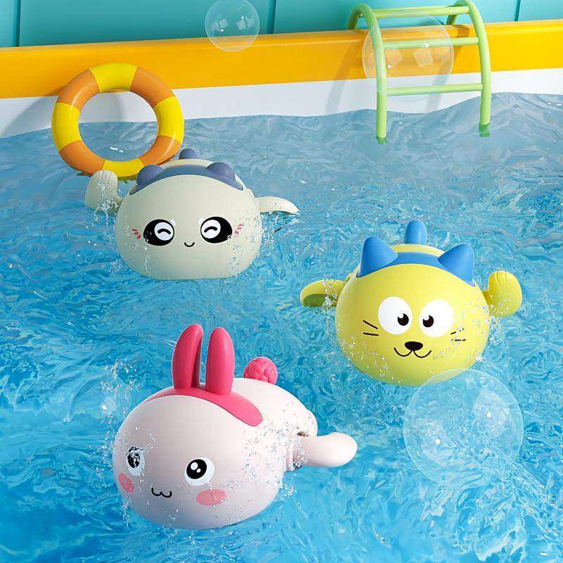 Fashnics Baby Badespielzeug Schwimmendes Tier-Uhrwerk-Spielzeug 0-3 Jahre - Bild 1