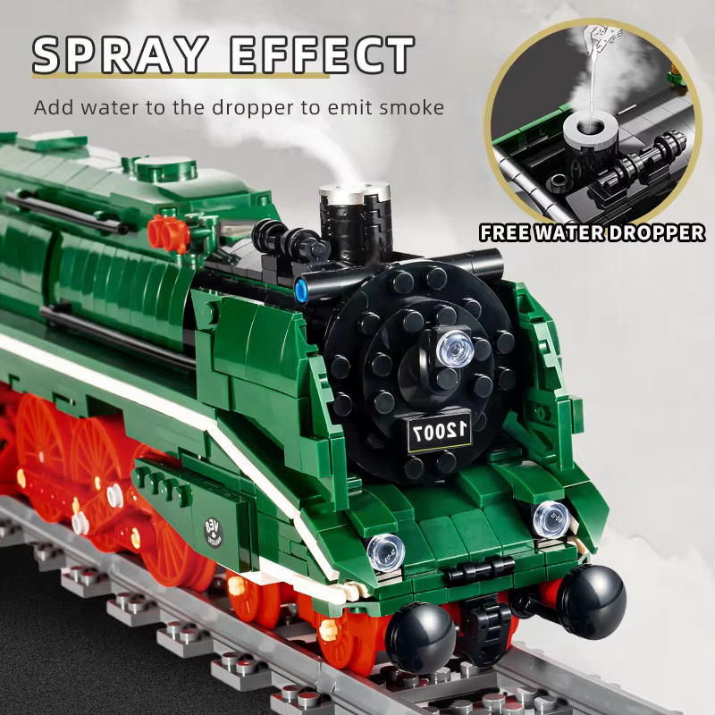 Mould King BR18 201 Deutscher Expresszug, Modellbausatz, APP- & RC-gesteuert, ab 14 Jahren - Bild 5