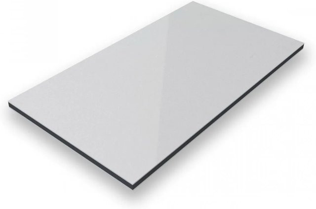 Aluverbund24 Aluminiumverbundplatte Silber-Metallic 9006, Breite: 150 cm, Tiefe: 100 cm, Höhe: 0,3 cm - Bild 1
