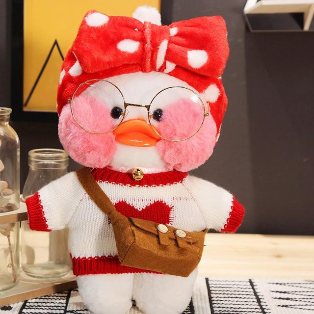 Lalafanfan Ente Plüschtier, 30cm, ab 3 Jahre - Bild 1