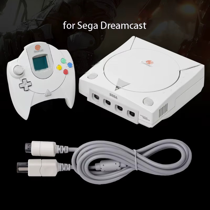 OULLX Griff-Verlängerungskabel DC128 für SEGA Dreamcast Joypad Game Controller Core DC, Grau, Länge: 1,8 m - Bild 2