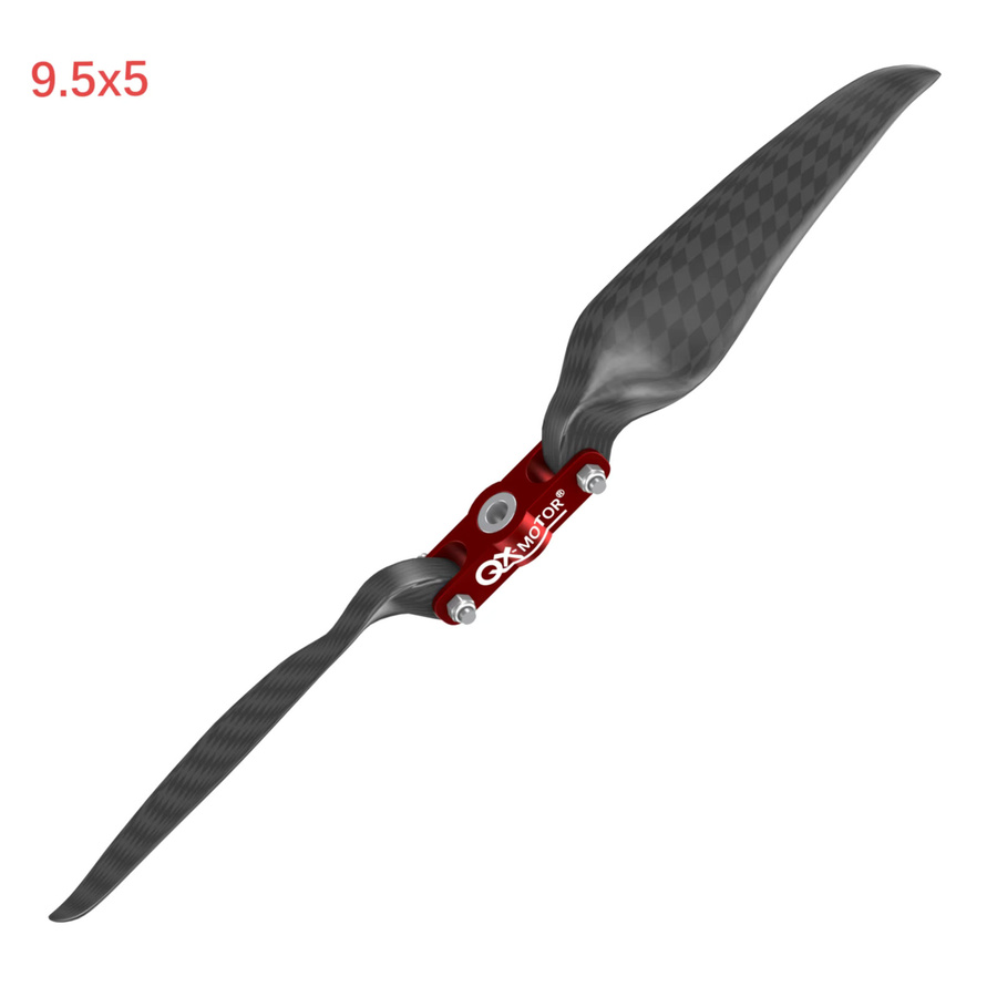 Qx-Motor klappbare Propeller Blätter, Kohle faser, Schwarz - Bild 3