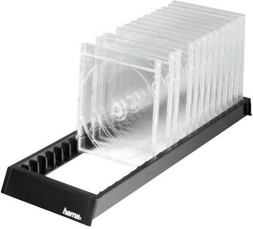 Hama CD Flipper für 22 CDs in Schwarz, B/H/T: 14,4 x 2,9 x 36,0 cm - Bild 1