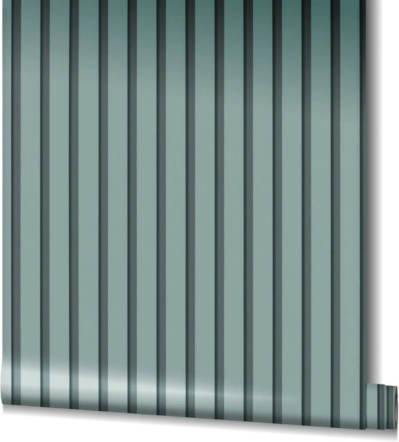 Marburg Vliestapete GZSZ Streifen Blau FSC Non-Woven B: 0,53 m x L: 10,05 m - Bild 1
